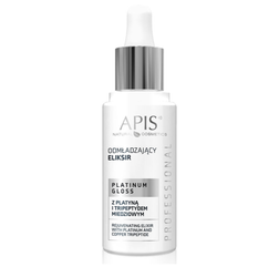 APIS Platinum Gloss - Odmładzający eliksir z platyną i tripeptydem miedziowym 30ml