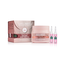 WELLNESS PREMIUM PRODUCTS VolumePLEX lekka maska nawilżająca do włosów cienkich 500ml + 4 ampułki 10ml GRATIS
