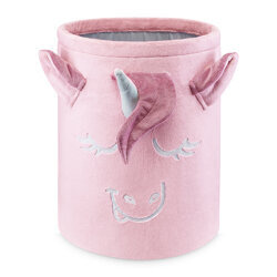 Kosz na zabawki XL - Pudrowy Jednorożec