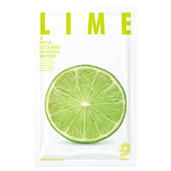 SHE'S LAB witalizująca maseczka w płachcie - woda lodowcowa i limonka