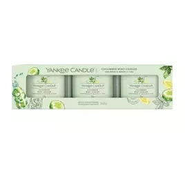 YANKEE CANDLE Cucumber Mint Cooler świece mini - 3 pack