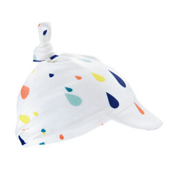 Chusteczka z daszkiem bambusowa biała Drops