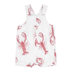 Spodenki z szelkami bambusowe Lobster Strawberry Pink