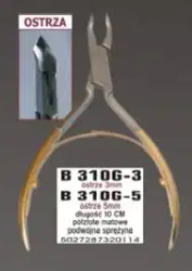 CĄŻKI DO SKÓREK PÓŁZŁOTE  5MM B310G-5