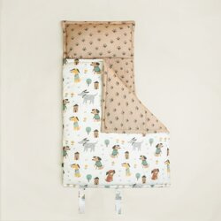 Śpiworek z kołderką "SnuggleSleep” Puppy picnic - Medium