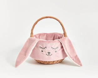 Koszyk Wielkanocny Zając- w kolorze Różowym od Kidspace