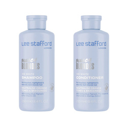 LEE STAFFORD zestaw Bleach Blondes Ice White Toning (szampon + odżywka) 2x250ml