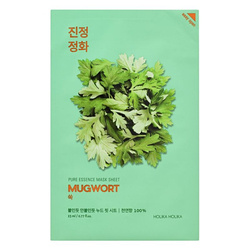 HOLIKA HOLIKA  Pure Esscense Mask Sheet MUGWORT Kojąca maseczka do twarzy z bylicą 23ml