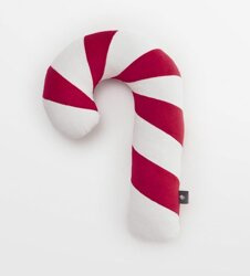 Świąteczna poduszka dekoracyjna Laska cukrowa - Czerwona mini