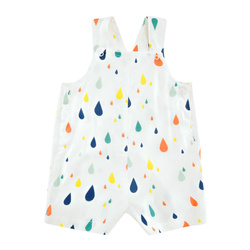 Spodenki na szelkach bambusowe białe Drops