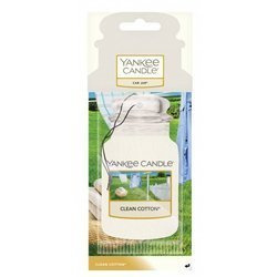 YANKEE CANDLE Clean Cotton car jar zawieszka do samochodu