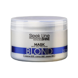 STAPIZ Sleek Line Blond Maska Z Jedwabiem Do Włosów Blond I Siwych 250ml